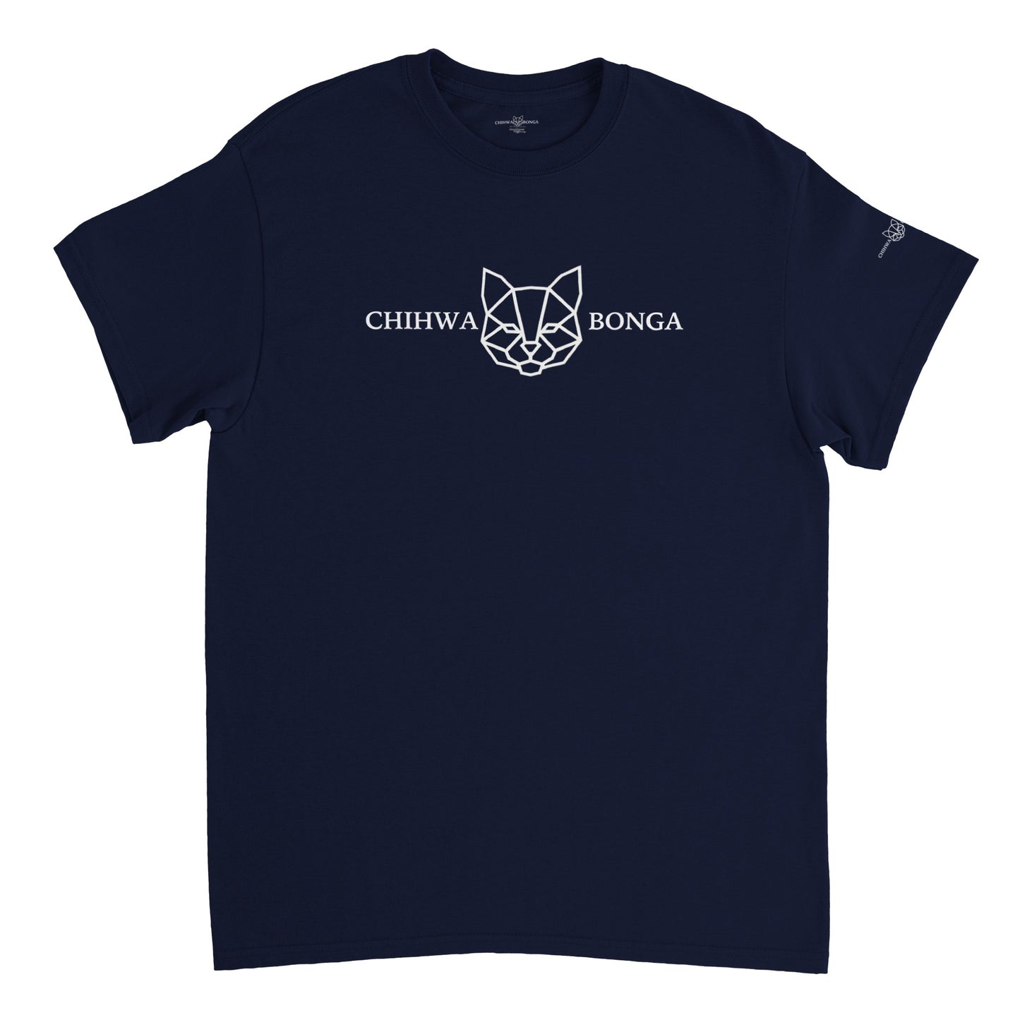 Chihwa Bonga Heavyweight Unisex Crewneck T-shirt  (White Font Variant)